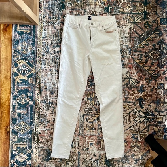 GAP White True Skinny Jeans High-Rise - Picture 2 of 8